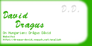 david dragus business card
